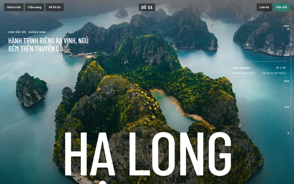 Website mẫu Đủ Xa — Du lịch