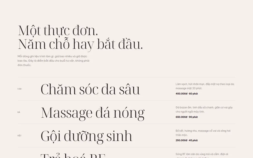 Website mẫu Lụa — Spa